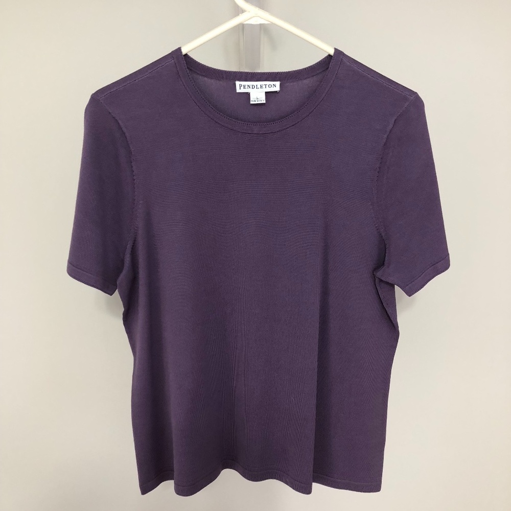 Pendleton women's silk-blend short-sleeved top